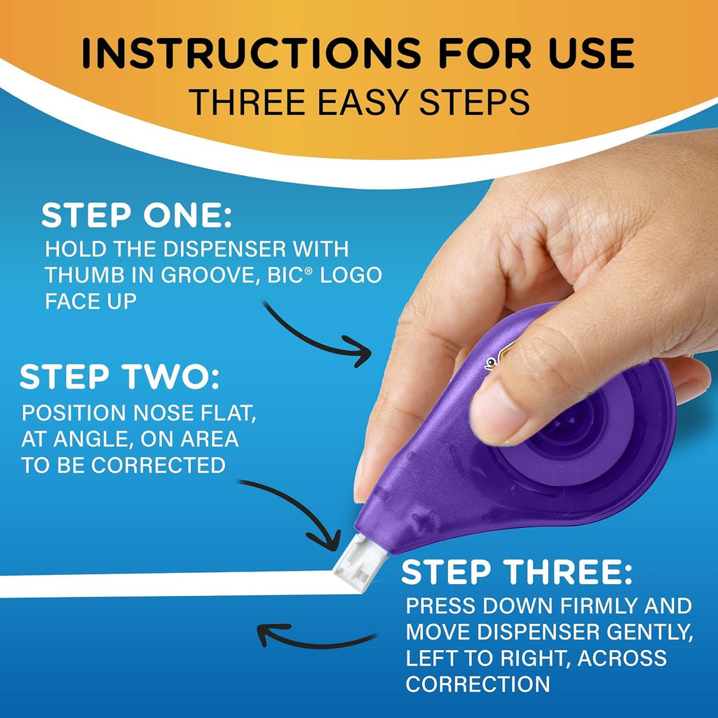BIC Wite-Out EZ Correct Correction Tape, 18-Count