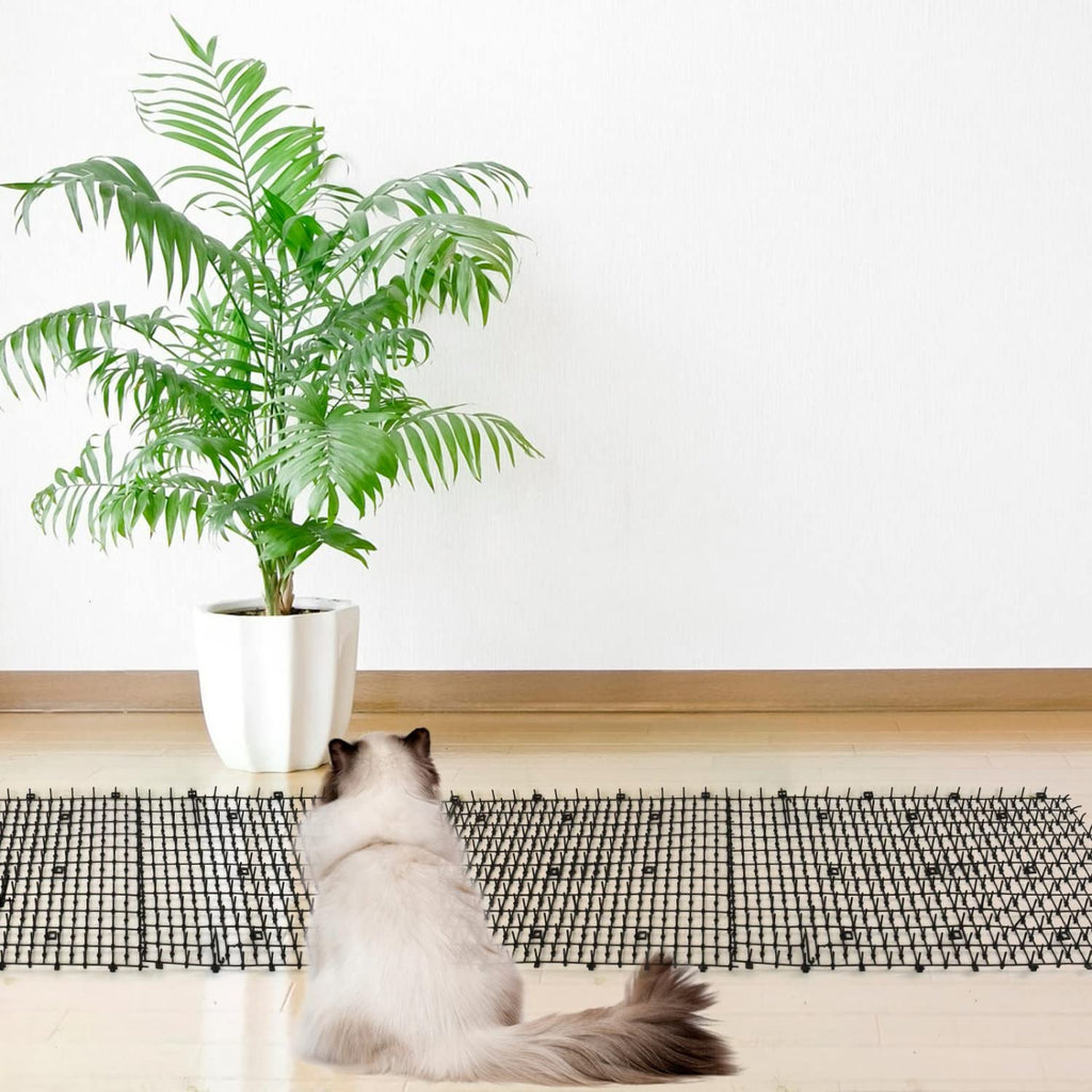 POMEAT Scat Mat for Cats 15 Pcs Cat Deterrent Mat Outdoor Indoor 16 x 12''