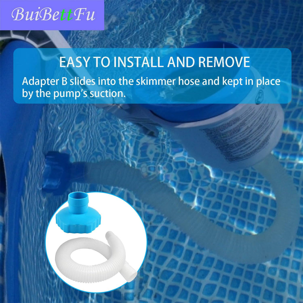 25016 Above Ground Pool Skimmer Hose and Adapter B Replacement Part Set Compatible with Intex Above Ground Pool Skimmer