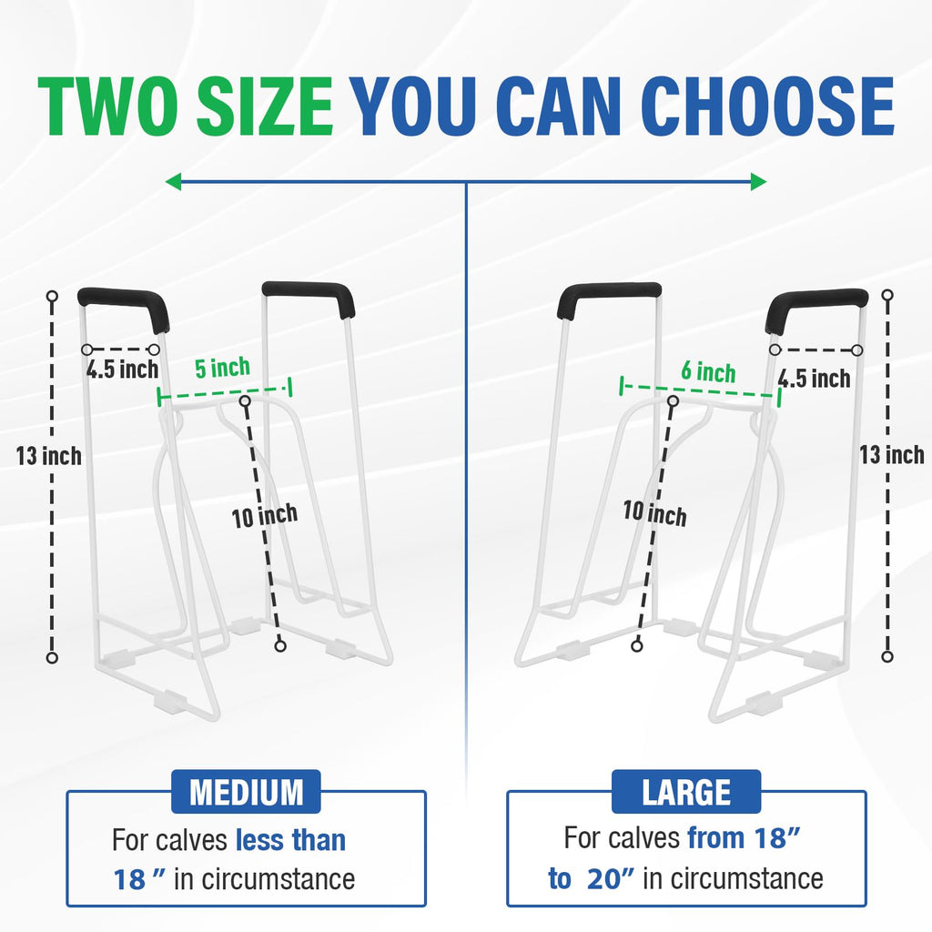 Stocking Donner – Compression Sock Aid for Seniors, Adaptive Dressing Helper for Putting on Socks, Medium Calf Tool (<18") Fits JOBST, SB SOX, CHARMKING