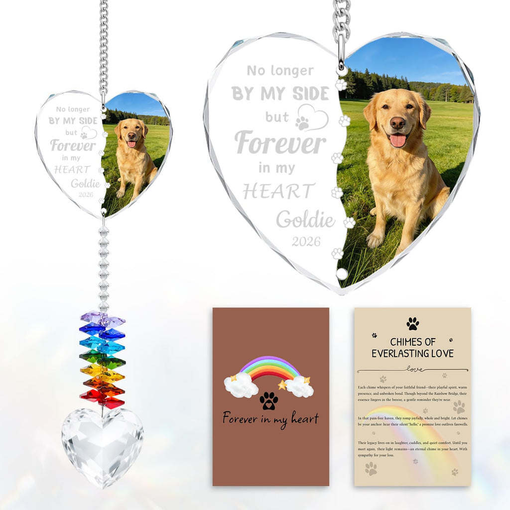 Personalized Pet Memorial Suncatcher - Dog Memorial Gifts for Loss of Dog