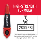 J-B Weld Light-Activated Superglue, Clear, 5g, 2-Pack
