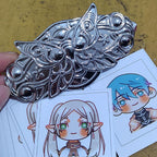 Handmade Alloy Hair Pin Clips for Fern Cosplay Halloween Costume Accessory Prop decoraton for Frieren at the Funeral