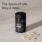 Sports Research Vegan Omega-3 Fish Oil Alternative from Algae Oil - Highest Levels of Vegan DHA & EPA Fatty Acids | Non-GMO Tested & Vegan Certified - 60 Veggie Softgels (Carrageenan Free)