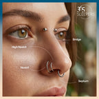 (8mm) 925 Solid Sterling Silver Australian Made Hinged Sleeper Earrings Nose Lip Septum Tragus Hoop Segment Ring Nickel Free Hypoallergenic