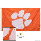 College Flags & Banners Co. Clemson Tigers Embroidered and Stitched Nylon Flag