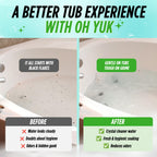 Oh Yuk Jetted Tub Cleaner for Jet Tubs, Bathtubs, Whirlpools, The Most Effective Jetted Tub Cleaner, Septic Safe, 32 Cleanings per Bottle - 1 Gallon