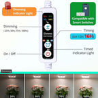 DOMMIA Under Shelf Grow Light,USB LED Panel,Auto Timer,Dimmable,Indoor