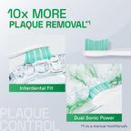 Brushmo Plaque Control Replacement Toothbrush Heads, Compatible with Philips Sonicare Click-on Electric Toothbrush Handles, 8 Standard Replacement Heads, Soft Dupont Bristles, BM928, White