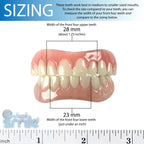 Instant Smile Comfort Fit Flex Teeth - Top & Bottom Matching Set Natural Tone Fix Your Smile At Home Within Minutes