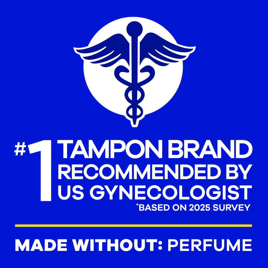 Tampax Pearl Tampons for Women, with LeakGuard Braid, Regular Absorbency, Unscented, 36 Count