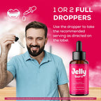 (2 Pack) Jelly Burn Drops - Official JellyBurn Oral Liquid Drops Advanced Premium Formula Maximum Strength, All Natural Ingredients Vitamins for Overall Health & Wellness, 2 Bottles for 2 Months