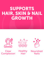 Lunakai USA Made Collagen Peptides Gummies - 200mg Non-GMO Anti-Aging Formula with Biotin, Zinc, Vitamins C & E for Hair, Skin and Nails, 60ct