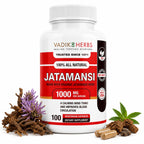 Vadik Herbs Jatamansi Capsules 1000mg | Organic Jatamansi Root (Nardostachys jatamansi) | Ayurvedic Herb for Calm, Clarity & Restful Sleep | 100 Vegetarian Capsules | Non-GMO | Trusted Since 1971