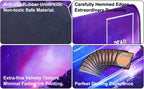 Playmat for MTG Magic The Gathering - Stitched Play Mat with Tube Case for MTG Card Game Playing(Starry Zones)