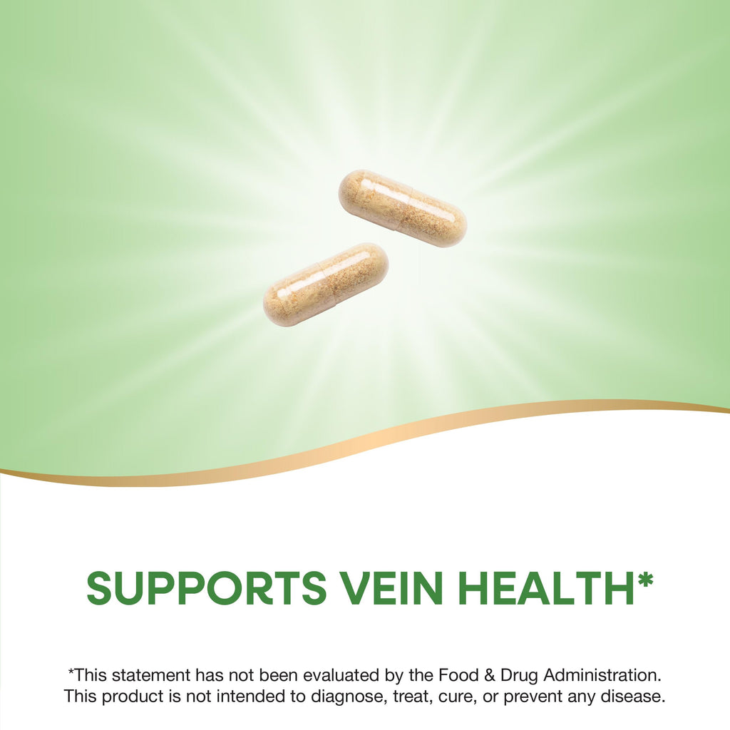 Nature's Way Premium Hem-Care, Unique Vein Health Blend*, with Vitamins C & E, Choline, Calcium, Phosphorus, Horse Chestnut Extract, and Japanese Sophora Extract, 90 Capsules (Packaging May Vary)