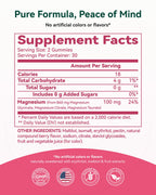 Magnesium Glycinate Plus Gummies 860mg, Sugar-Free, Non-GMO, Gluten-Free, Magnesium Gummies for Adults & Kids, Sleep, Relaxation & Focus, Magnesium Supplement for Women, Mixed Berry Flavor, 120 Count