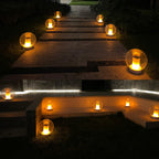 Floating Pool Lights, Solar Flame Lights Flickering IP68 Waterproof Ball Night Light, Outdoor Lantern Landscape Decoration Lamp for Pool, Pond, Event, Party, Garden(2pcs)