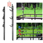 ELITEWILL Weed Eater Rack for Trailer, 3 Place Open Trailer Trimmer Rack Weedeater Rack Holder for Landscape Truck with 3 Individual Locks Lawn Equipment Organization Storage Accessories