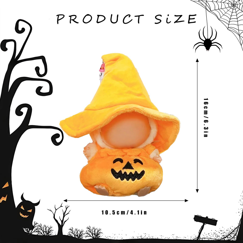 Zimomo Clothes for Labubu Dolls - Cute Outfit for 6.7 Inch (17cm) 1-Piece Costume Accessory, (Doll Not Included) - Perfect for Collectors and Dress-Up (Halloween Pumpkin Set B)