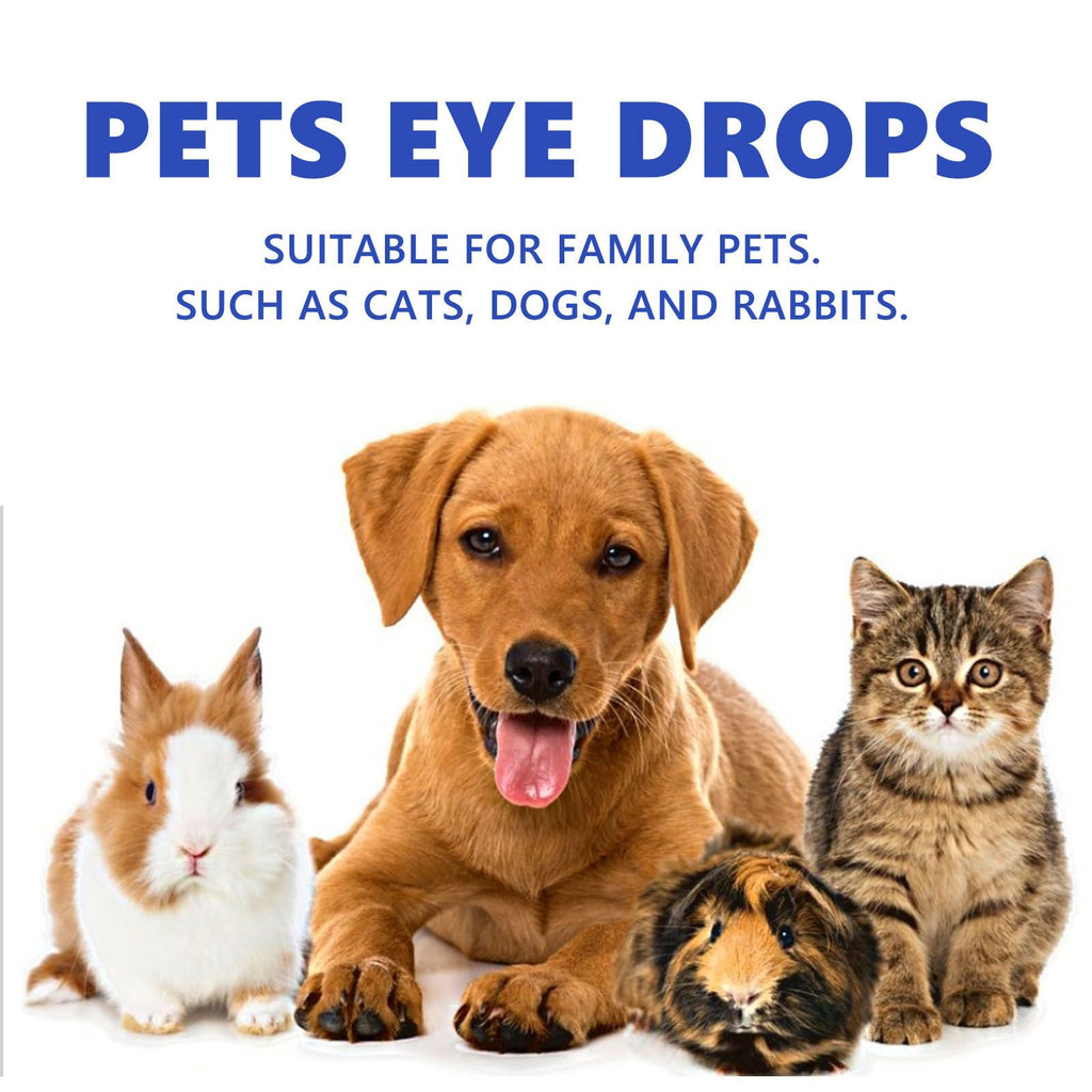 Cataract Drops for Dogs, Dog Eye Drops, Dog Eye Infection Treatment, Long Lasting Hydration, Clean Tear Stains, Remove Eye Stains, and Relieve Dryness(2 x 15 mL)