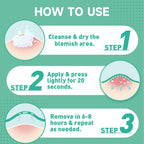 TEAWOO 72-Count Microdart Acne Patches, Hydrocolloid Pimple Patches with Salicylic Acid & Madecossoside, Microdart Zit Patches for Deep Blemishes & Early Stage Acne (Patented)