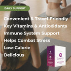 Youngevity Official CoreAO Stiks – Antioxidant Superfood Supplement - Vitamin C, D3, and Zinc - Immune Support, Berry Flavor, On-the-Go Stick Packs, Non-GMO, Gluten-Free, and Low-Calorie – 30 Servings