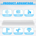 14 Pack Polycarbonate Greenhouse Panels, 4' x 2' x 0.24" Twin-Wall Panels
