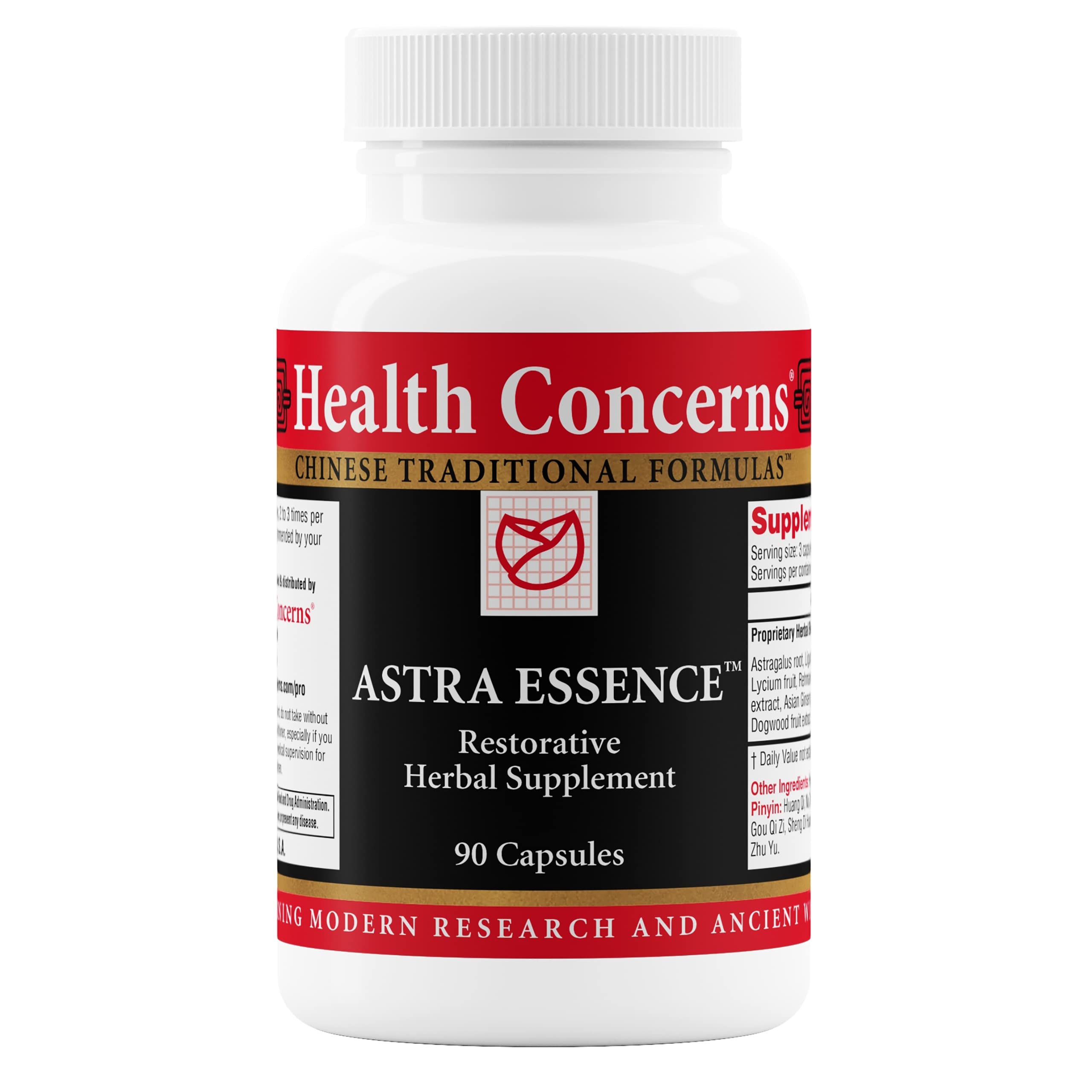 Health Concerns Astra Essence – Herbal Tonic Support Supplement – Traditional Chinese Medicine for Vitality, Memory, Dizziness, Vertigo, Recovery & Immune Support – 90 Capsules