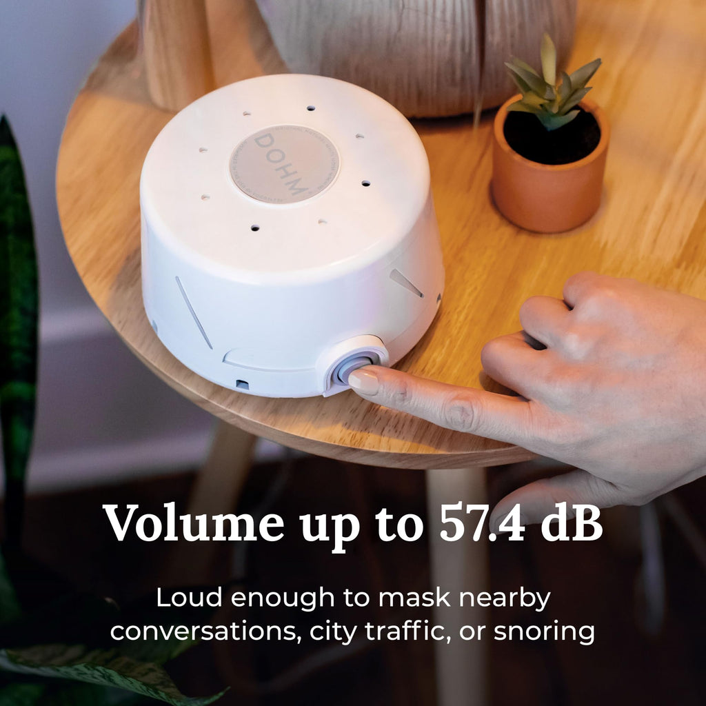 Yogasleep Dohm Classic (White) The Original White Noise Sound Machine, Soothing Natural Sounds from a Real Fan, Sleep Therapy for Adults & Baby, Noise Cancelling for Office Privacy & Meditation