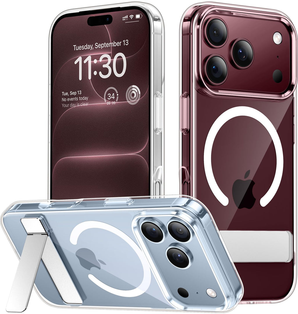 SPIDERCASE for iPhone 17 Pro Case/iPhone 18 Pro Case,Magnetic,Clear