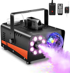 Dashsafe 800W Fog Machine, 4500CFM for Halloween, Disco Light & Remote
