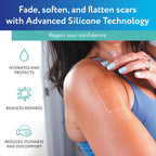 ScarAway Advanced Clear Silicone Scar Sheets, Medical Grade Silicone Strips (1.5" x 3") Scar Treatment and Prevention for Surgical, Burn, Body, Hypertrophic & Keloid Scar Treatment, 10 Clear Sheets