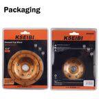 KSEIBI 644035 Diamond Concrete Grinding Wheel 5 inch for Polishing and Cleaning Stone Concrete Surface, Cement, Marble, Rock, Granite, and Thinset Removing, Angle Grinder Wheels Cup