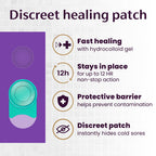 Mederma Cold Sore Discreet Patch - Hydrocolloid Gel for Redness & Swelling, Conceals Cold Sores (30 Patches)