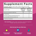 Renzo's Captain Calm, Kids Magnesium Supplement with L-theanine, Dissolvable Kids Vitamins for Relaxation and Mood Support, Sugar-Free Calming Supplement, 60 Green Apple Flavored Melty Tabs