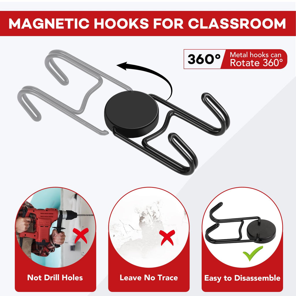 Buelkmag Magnetic Hooks for Cruise Cabins 50Lbs+ Heavy Duty Magnet Hook