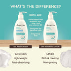 Aveeno Calm + Restore Oat Repairing Body Lotion for Sensitive Skin, Daily Moisturizer with Prebiotic Oat, Aloe & Pro-Vitamin B5, Fragrance Free Body Lotion Helps Heal Dry Skin, 12 oz