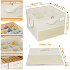 Plus Size 2 Pack Shoe Organizer for Closet, Foldable Shoe Storage Box