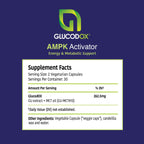 GlucodOX AMPK Activator Supplement – AMPK Enzyme, Metabolism Booster, Guggul Supplement for Body Management & Longevity – Vegan Metabolic Support - 30 Day Supply (60 Capsules)
