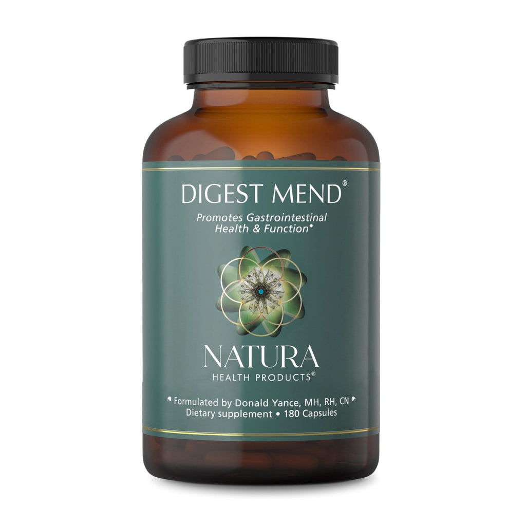 Natura Health Products Digest Mend Supplement - Encourages Healthy gastric microboime* - Featuring Deglycyrrhizinated Licorice (DGL), Aloe Vera, Marshmallow, Mastic Gum, & Chamomile (180 Capsules)