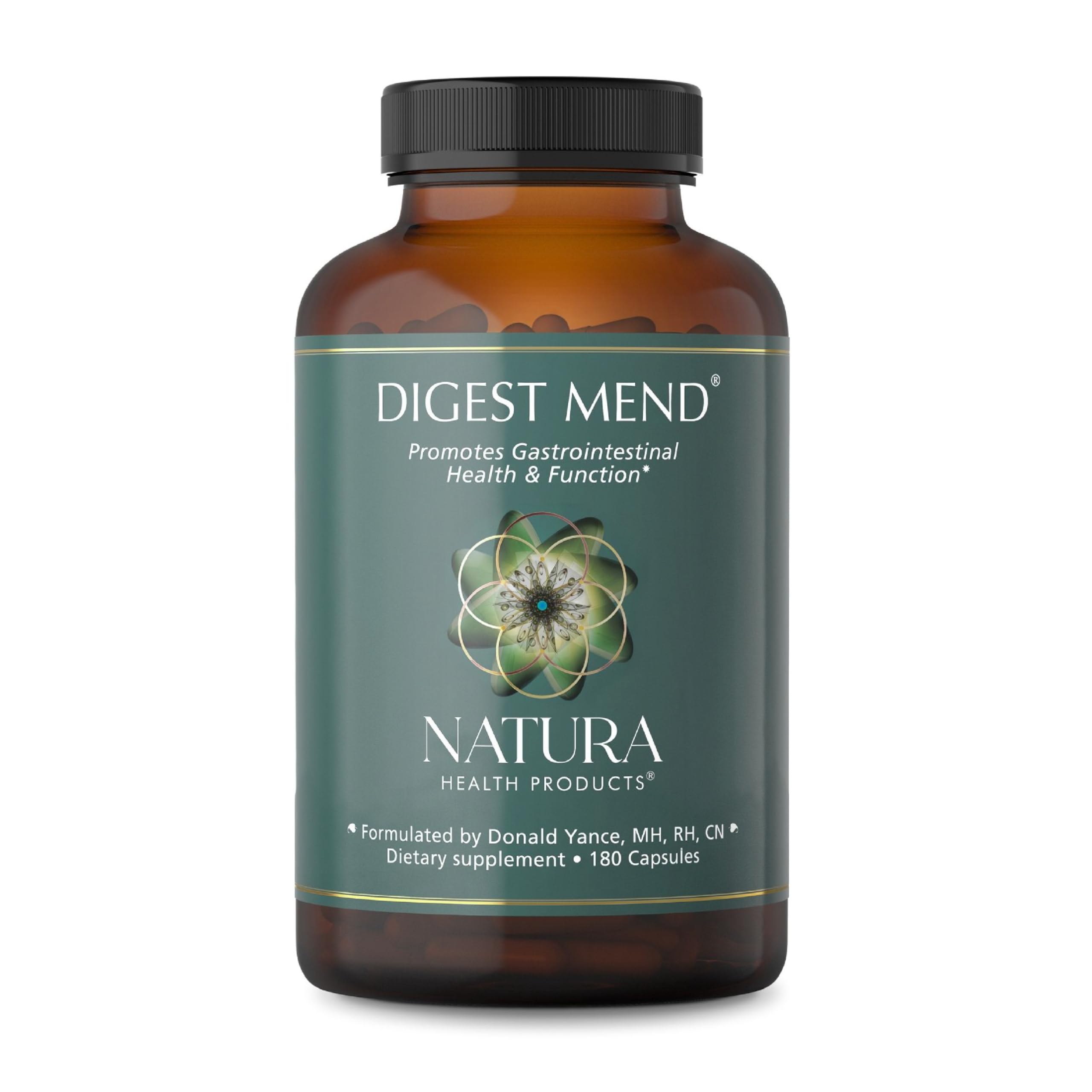 Natura Health Products Digest Mend Supplement - Encourages Healthy gastric microboime* - Featuring Deglycyrrhizinated Licorice (DGL), Aloe Vera, Marshmallow, Mastic Gum, & Chamomile (180 Capsules)
