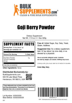 BulkSupplements.com Wolfberry Extract Powder -Goji Berries Supplement, Fruit Powder - Vegan & Gluten Free, 1g per Serving, 500g (1.1 lbs) (Pack of 1)