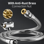 SR SUN RISE NSF Certified Filtered Shower Head with Handheld for Hard Water to Remove Chlorine High Pressure 9-Spray Setting (with Power Wash) Anti-Clog Nozzles (1 Filter, Chrome Silver)