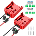 2 Packs Power Wheel Adapter for Milwaukee M18 Battery Adapter 18V Power Wheel Battery Conversion Kit with Switch, Fuse & Wire Terminals, 12AWG Wire, Power Connector for DIY Rc Car Toys and Robotics