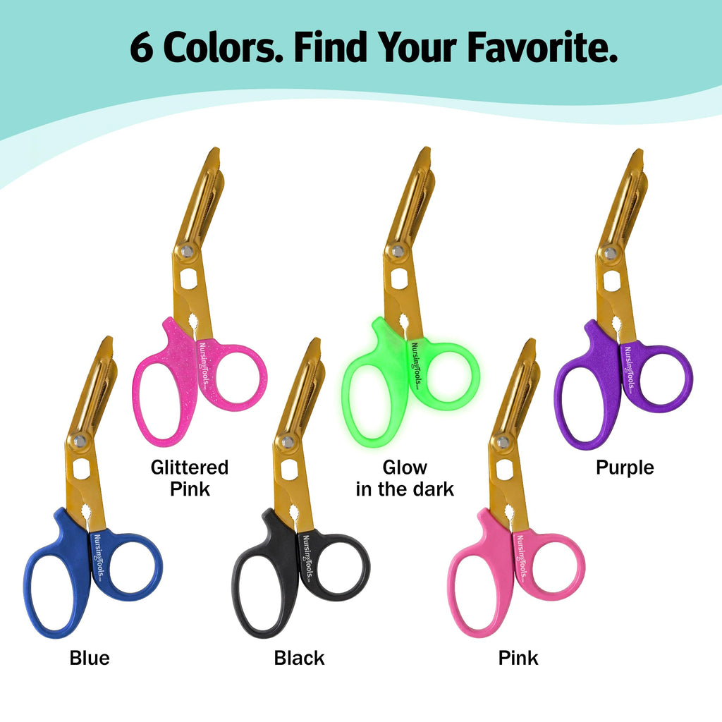 Nursing Tools Hummingbird 4 in 1 Medical Scissors - Compact Pocket Size Trauma Shears for Nurses, Students, Respiratory Therapists, Veterinarians, and Medical Professionals (Black + Black)