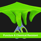 GLOVEWORKS HD Green Nitrile Industrial Disposable Gloves, 8 Mil, Latex-Free, Raised Diamond Texture, Medium, Case of 1000