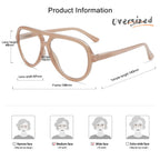 AMOMOMA 3 Pack Retro Aviator Reading Glasses for Women Men,Classic Large Oversized Reader Blue Light Computer Frame AM6111 C1+C2+C4 0.0X