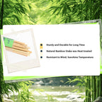 Sprigra Bamboo Stakes 3FT 30pcs, 36 inch Garden Stakes Multi-Purpose, Bamboo Plant Support Stakes for Tomatoes, Beans, Peppers, Flowers, Potted, Maintain the Plant Posture, Strengthen and Stem