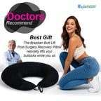 RoamReady BBL Pillow After Surgery for Butt Sleeping Sitting, Driving Donut Hemorrhoid Pillow, Seat Support Hip Cushion, Cotton BBL Post Surgery Recovery Must Haves (Upgraded)